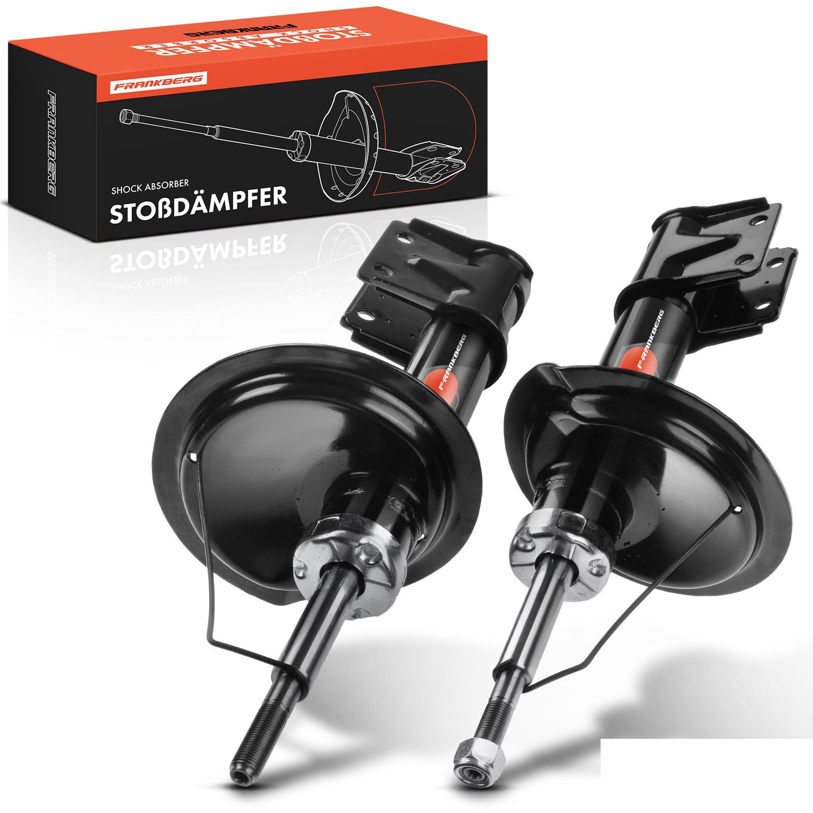 Frankberg 2x Presión del gas del amortiguador Eje Delantero Compatible con C4 Coupé/Berlina 2004-2011 C4 I 2004-2011 307 2001-2014 Sustituir# 5202HH