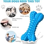 Jouets pour chiens pour les brochettes agressives Grosses races, Durables Bones de chien Squeaky Jouet pour chien, Jouets de chien presque indestructibles pour grands chiens, Jouet de chiot en caoutchouc naturel dur pour le nettoyage moyen des dents de chien