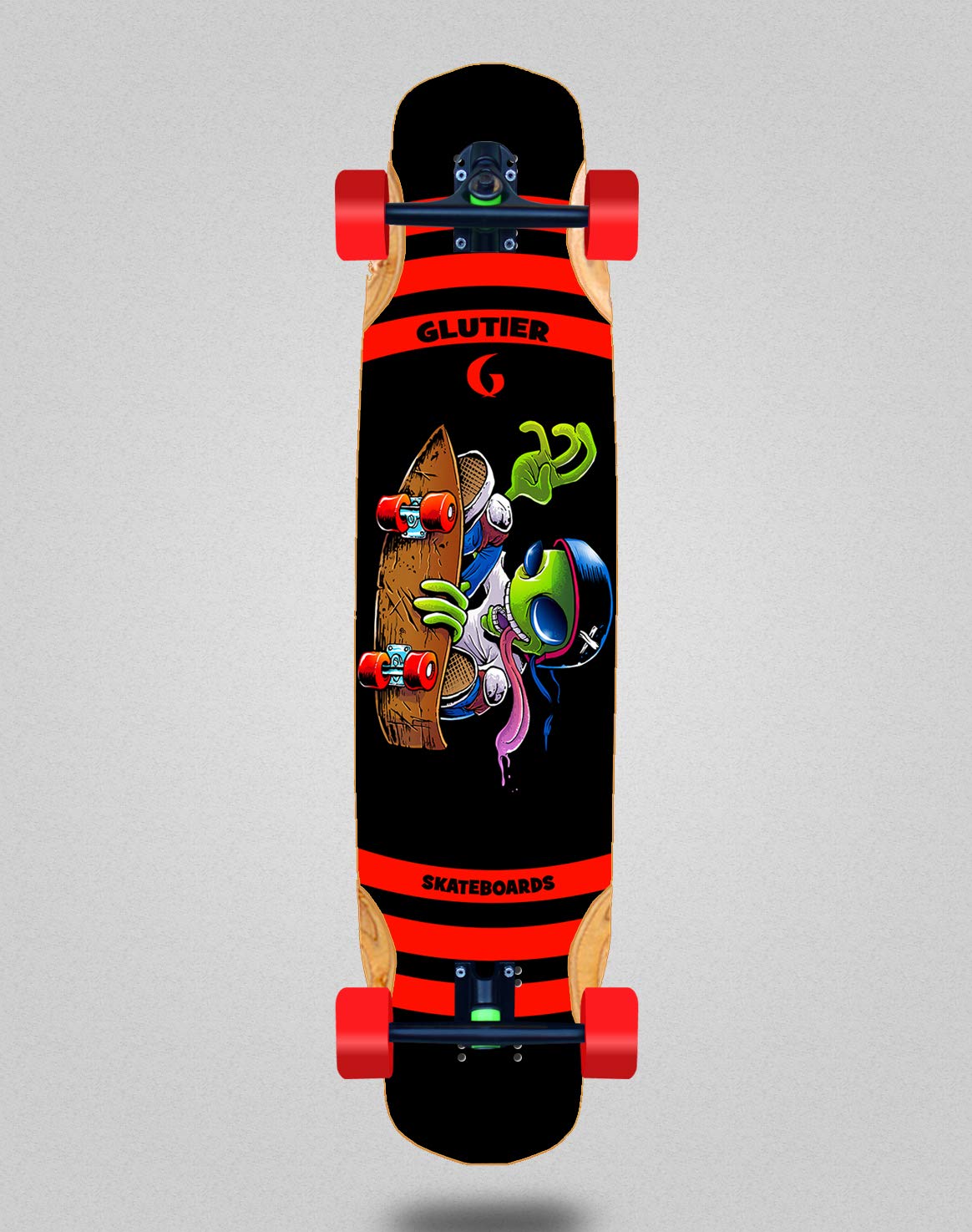 Skate Skateboard Longboard Complete Mix Bamboo 38x8.45 Glutier Chentrail