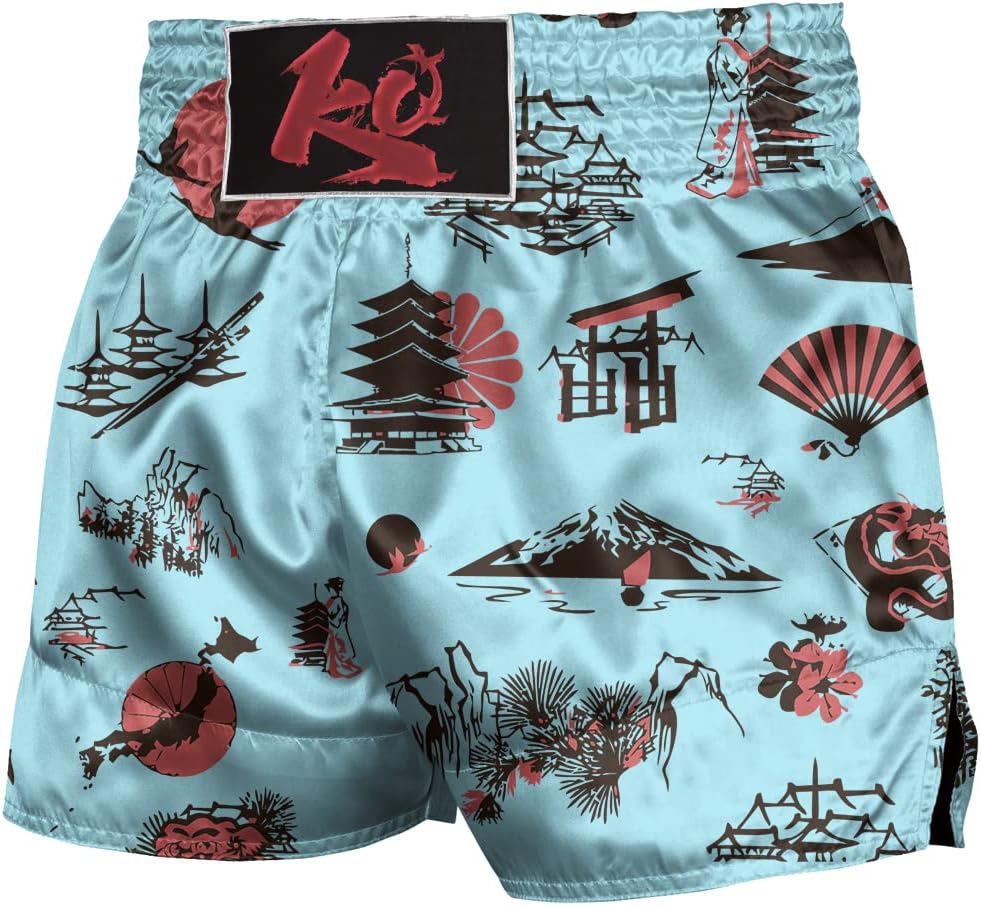 ChenHang Men Thai Boxing Shorts Dazzle Light Japan Tori Pink Snake USA Stars Sports Trunks Athlete Workout Gym MMA Shorts