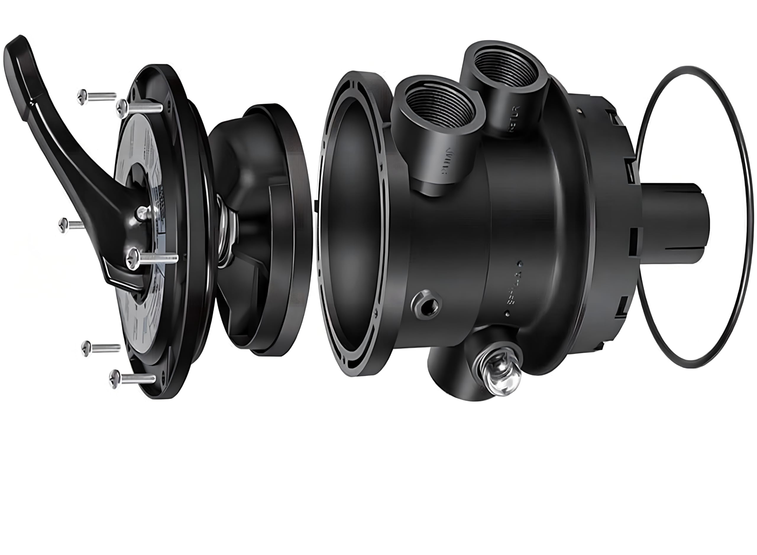 KZU SP0714T - Válvula multipuerto de montaje superior, repuesto para Hayward VariFlo, válvula de control estilo abrazadera de 1-1/2 pulgadas, 7 posiciones, para todos los filtros de arena Hayward
