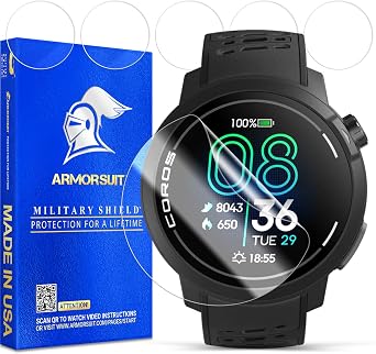 ArmorSuit 6 Pack for Coros Pace Pro Screen Protector MilitaryShield HD Clear TPU Film - Made in USA