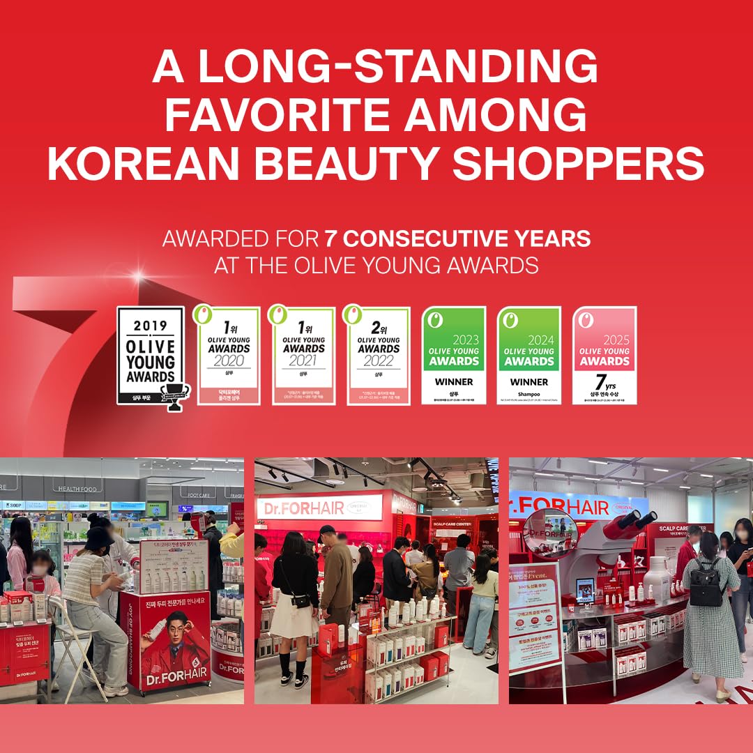 Dr.FORHAIR Folligen Thickening Scalp Serum 1.7 oz | Biotin Density Serum for Thicker, Fuller-Looking Hair | Peptide Scalp Treatment | Korean Haircare