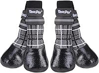 Vista 1 de BINGPET Calcetines antideslizantes para perros para suelos de madera dura, evita lesiones que evitan lamer botines de perro, control de tracción