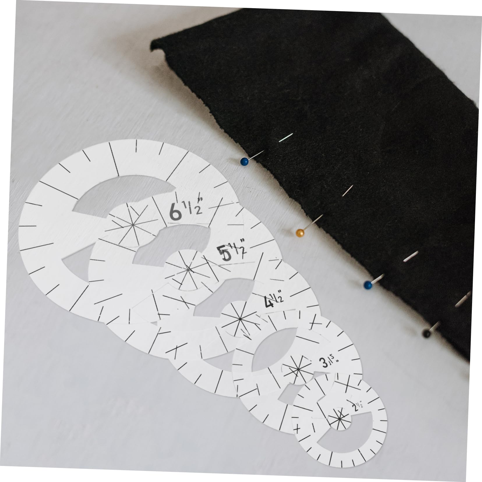 ARTIBETTER 3 Series Regla Para Patchwork Plantilla Para Ropa Reglas Para Hacer Tú Mismo Plantilla Para Patchwork Portátil Para Coser a Para 5 piezas*3