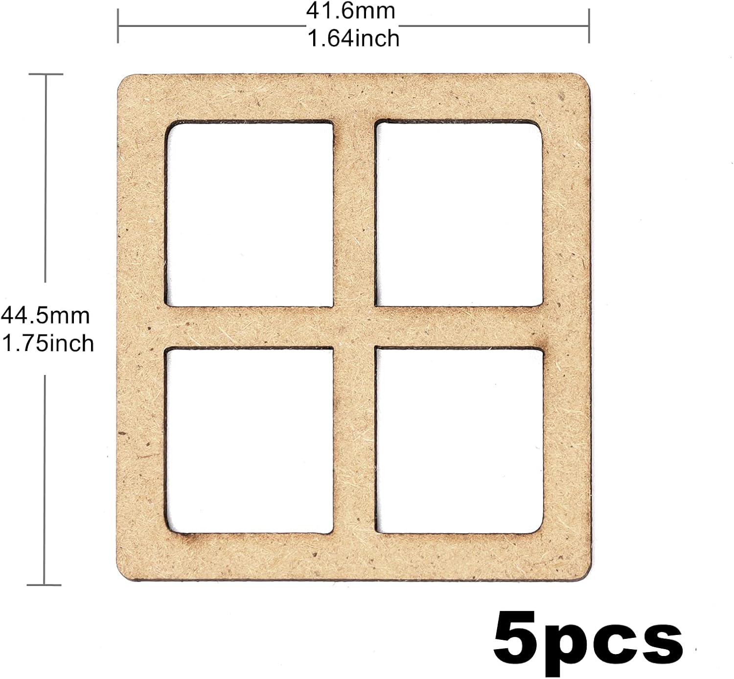 30Pcs Wooden Mini Window and Door Decorating Crafts for DIY Scrapbooking, Doll Houses, Creative Crafting,Coloring Doodles