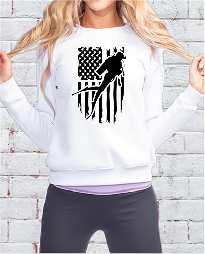 Miniatura 2 de Scuba Diver Bandera de Estados Unidos Parches Adhesivos Transferencias Apliques Letras para Camisetas Tela Ropa  US American