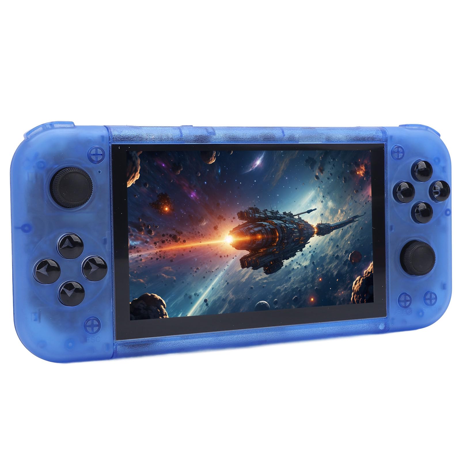 JOYARCH RG50XX 5 Pouces Rétro Console de Jeu Portable Horizontale, 800 * 480 64G PSP Plein Écran Fit Console de Jeu d'Arcade Rétro avec Joysticks Doubles et Plus de 15000 Jeux(Blanc JOYARCH RG50XX 5 Pouces Rétro Console de Jeu Portable Horizontale, 800 * 480 64G PSP Plein Écran Fit Console de Jeu d'Arcade Rétro avec Joysticks Doubles et Plus de 15000 Jeux(Blanc