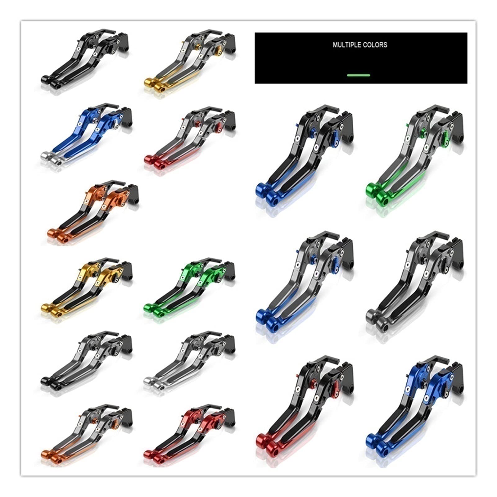 Accessori Moto Leve Frizione Freno Estensibili Pieghevoli Per Honda CBR1000RR / FIREBLADE CBR 1000 RR 2004 2005 2006 2007 Leva Della Frizione Del Freno (Colore : 1)
