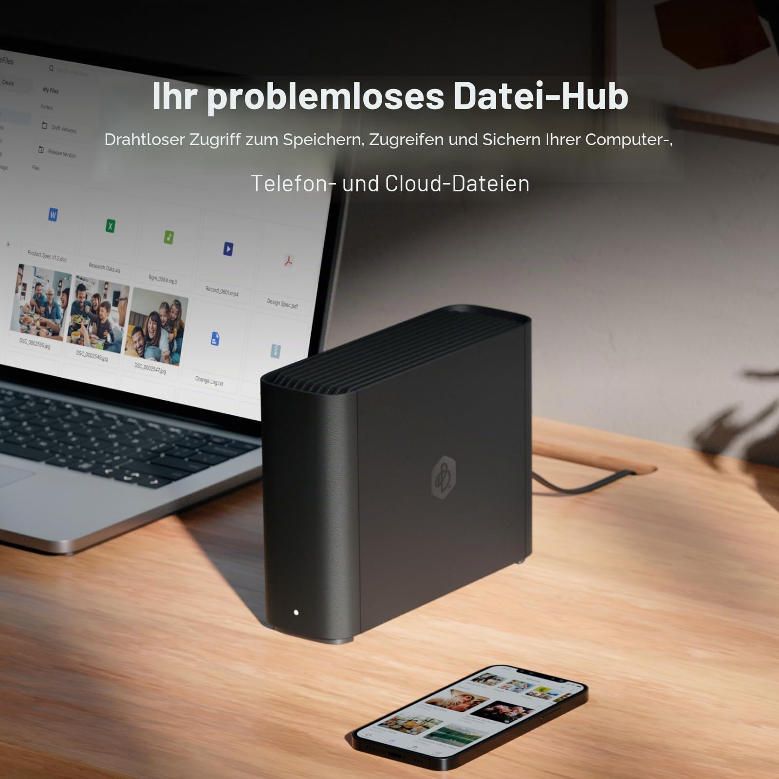 Synology BeeStation Desktop NAS Einheit 4TB GbE LAN USB-C
