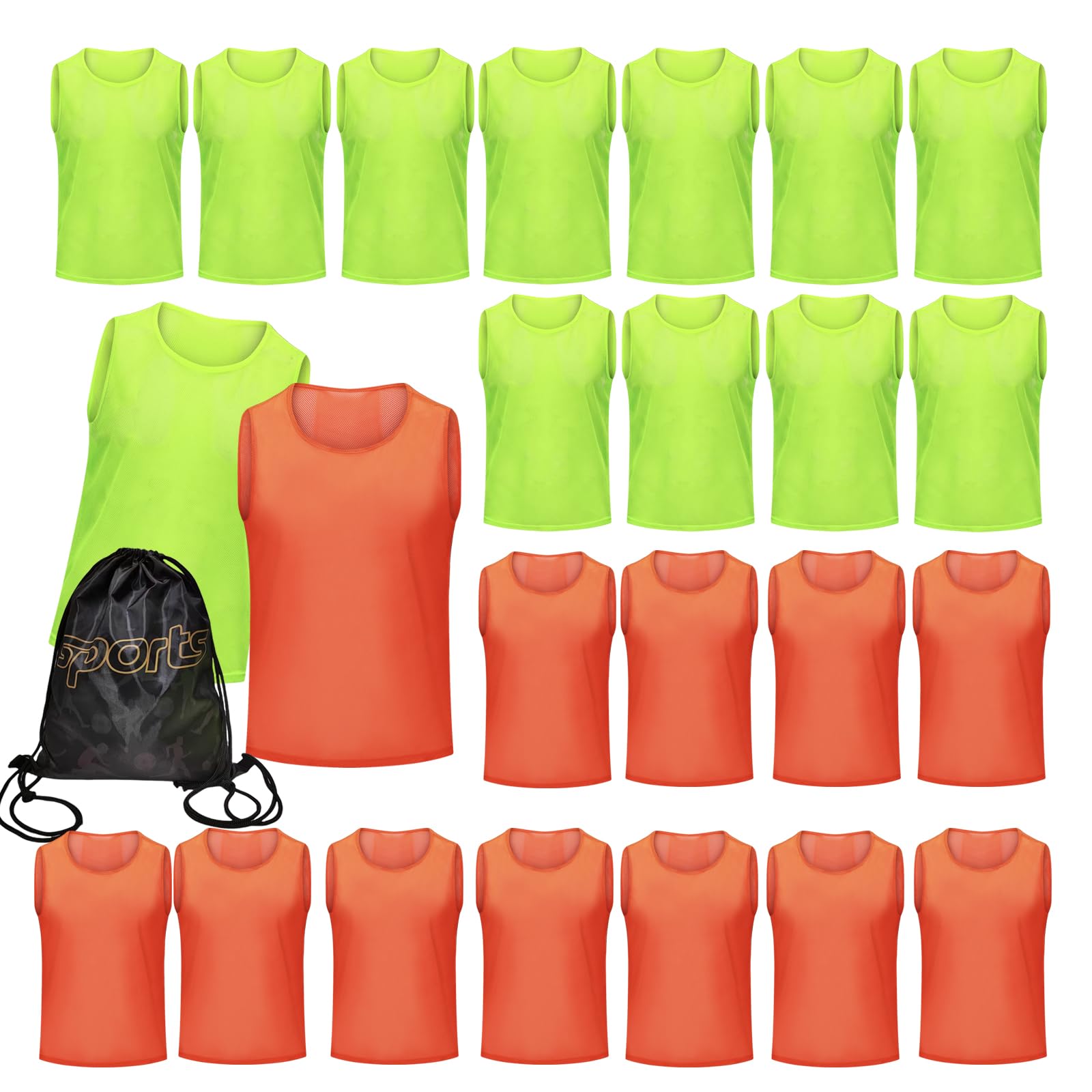 12/24/48PCS Pinnies Youth Team Pennies for Sports Kids Adults