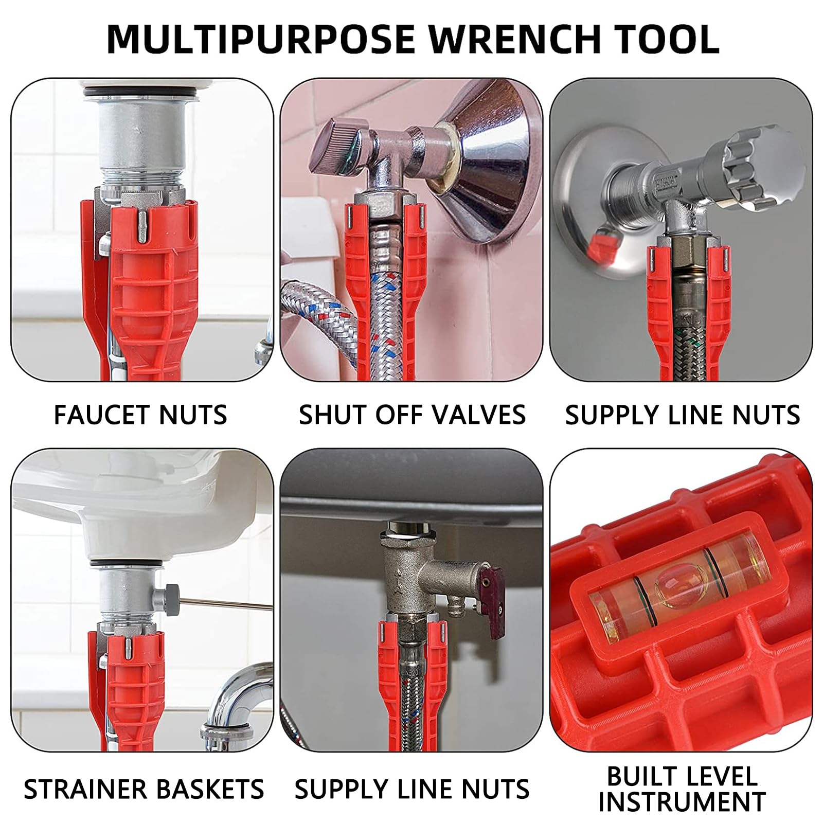 Clé Robinet Lavabo Multifonctionnel - Outil D'installation D