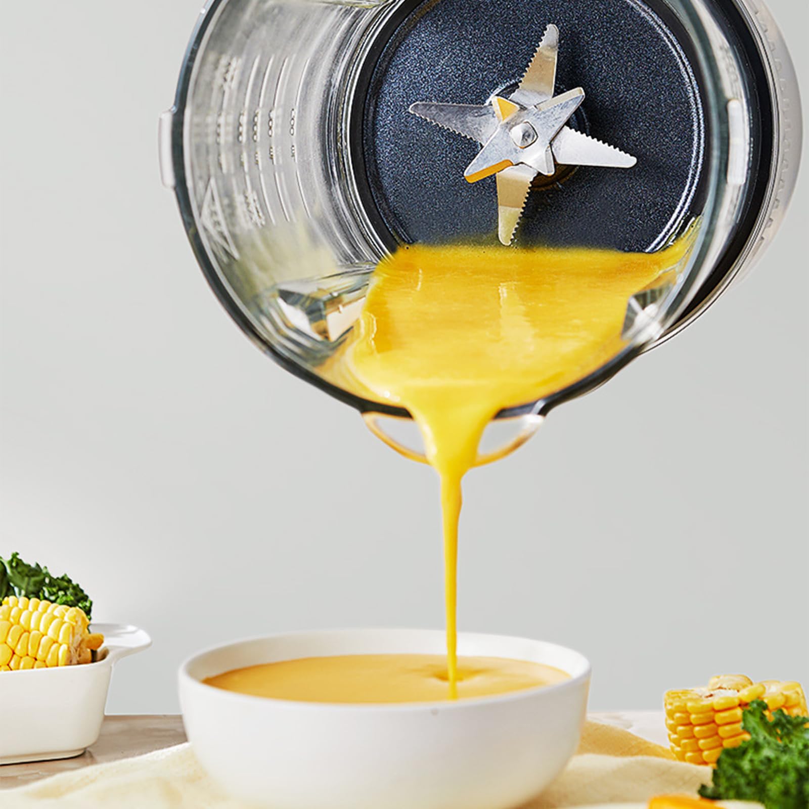 Wielofunkcyjny blender z kruszeniem 360 stopni i 14 ostrzami dla wydajności zapobiegającej przywieraniu, pojemności 1,75 l, planowania 24-godzinnego, automatycznego czyszczenia i funkcji ciepła/zimna