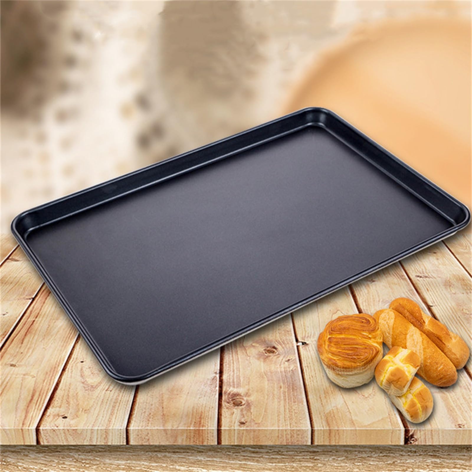 Blacha do pieczenia nieprzywierająca forma do pieczenia komercyjna prostokątna 60 x 40 piekarnik użyj ciasta chleb nieprzywierająca aluminiowa forma do pieczenia formy do pieczenia