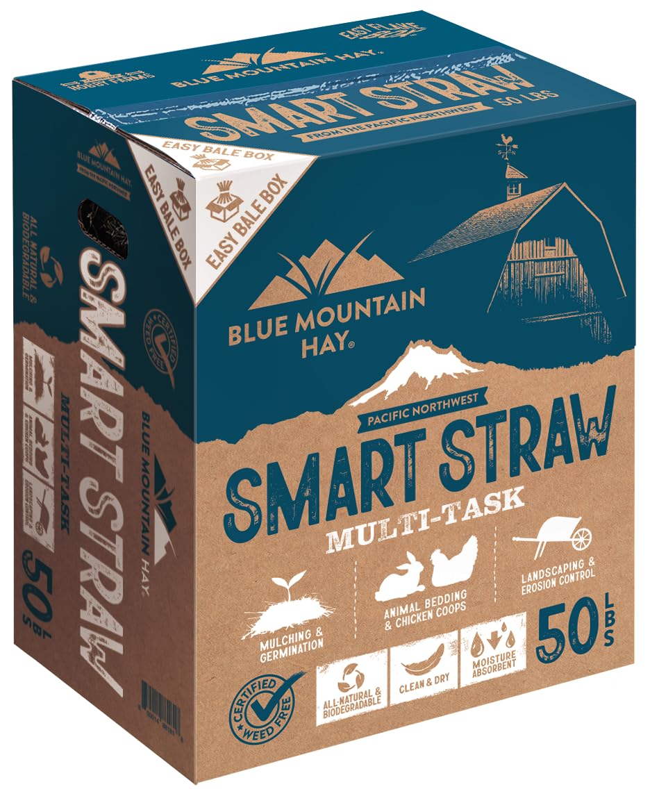 Blue Mountain Hay Smart Straw-50lb Easy Bale Box