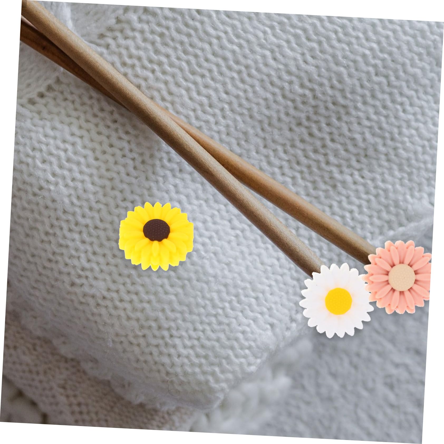 DIYEAH 16pcs Knitting Needle Stoppers Silicone Needles Point Protectors for Portable Use