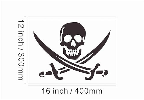 Miniatura 5 de 150090 - Letrero de neón con luz LED de calavera y esqueleto pirata, vela helloween (12 x 8 pulgadas, rojo)