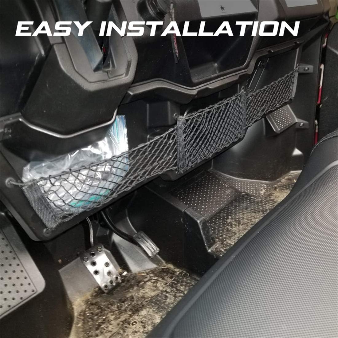 KIWI MASTER Under Dash Storage Pocket for 2016-2026 Honda Pioneer 1000-5 1000-3 Accessories 08L71-HL4-F00