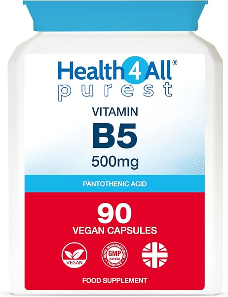 Horbaach Vitamin B5 Pantothenic Acid 500mg Tablets 90 Count