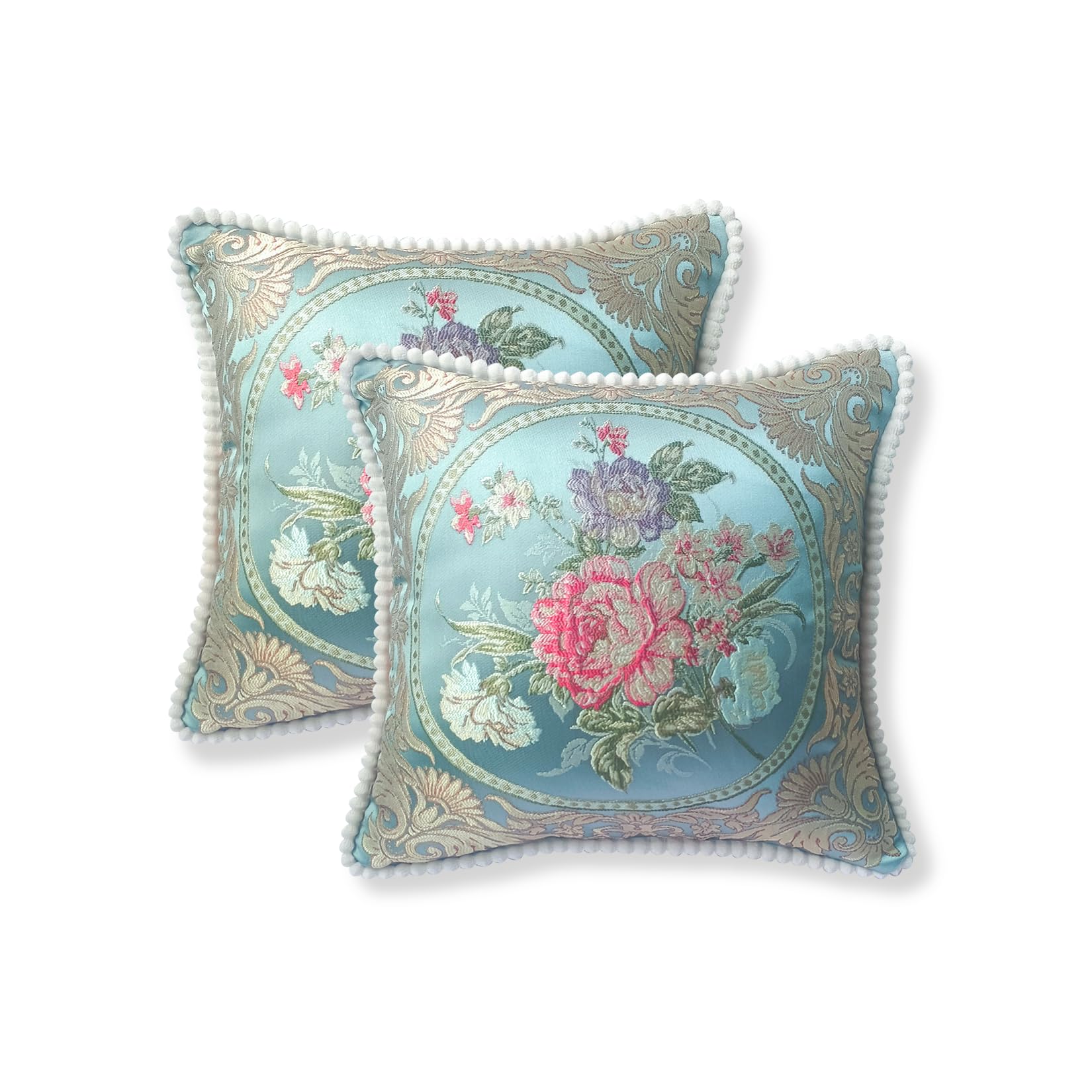 Housse coussin 50x50 brodée douce et infroissable pour lit