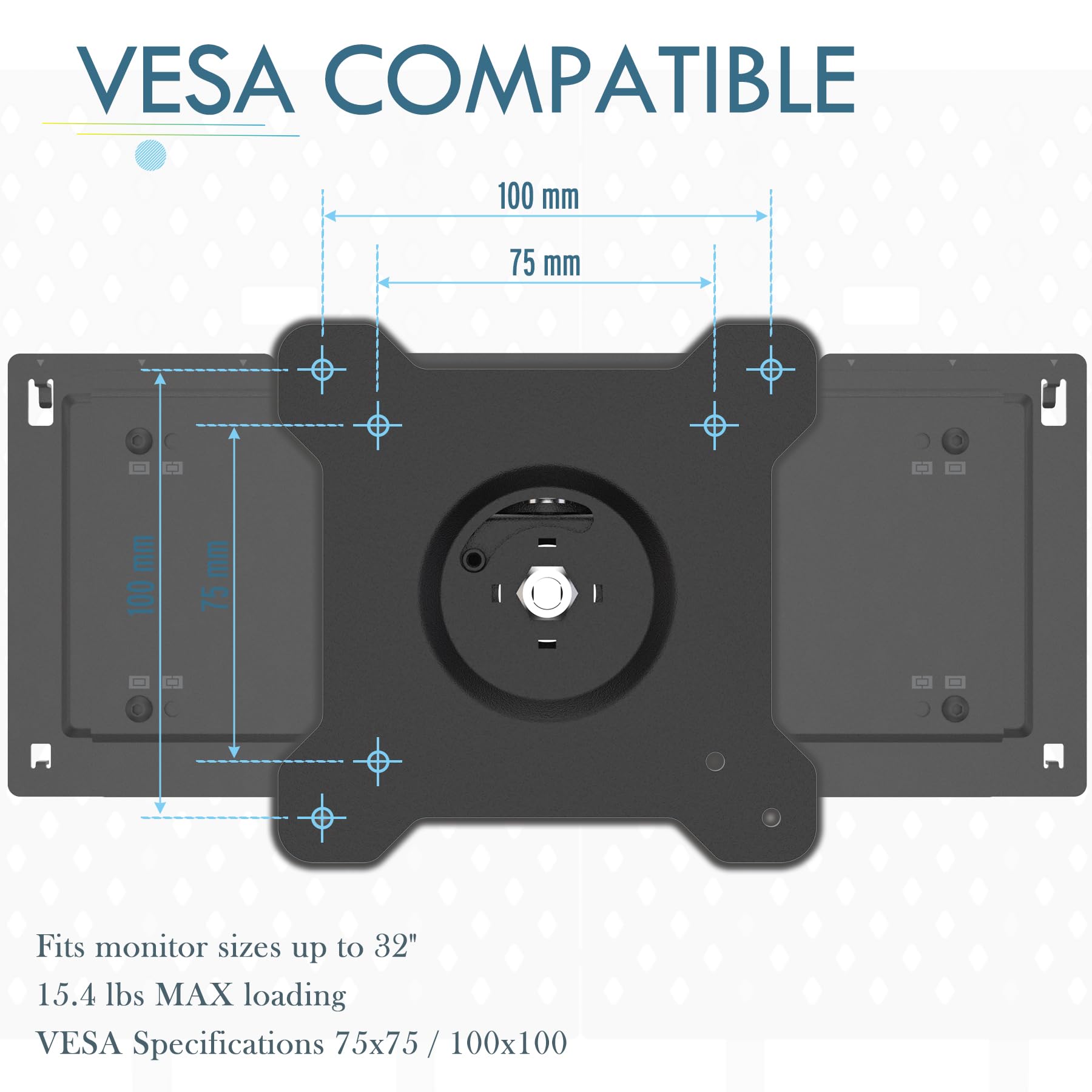 DEZCTOP ACC. SUPPORTO MONITOR REGULAR NERO DA-DBMONT-BK1