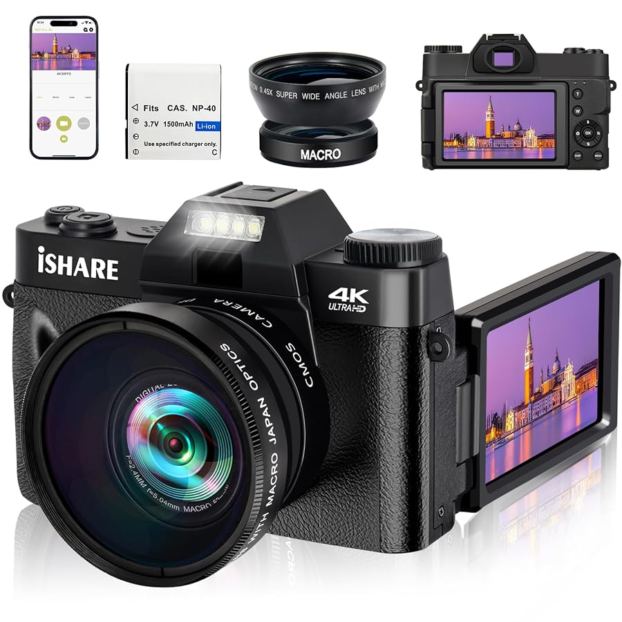 4K Digital Camera for YouTube Compact Video Camera with, photo 1 of 4