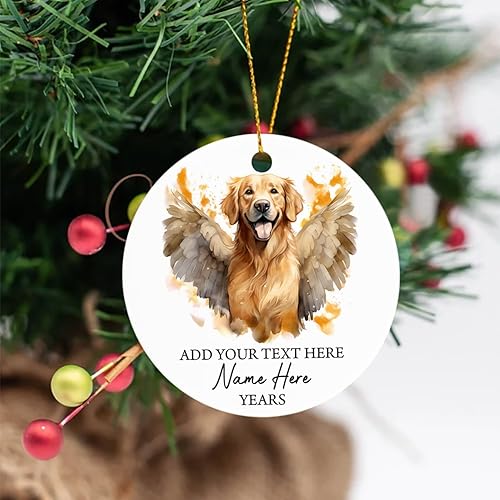 Vista 75 de Adorno conmemorativo personalizado de Bulldog Inglés – Alas de ángel, regalo de Navidad personalizado para perro, mamá y papá Adorno de Bulldog