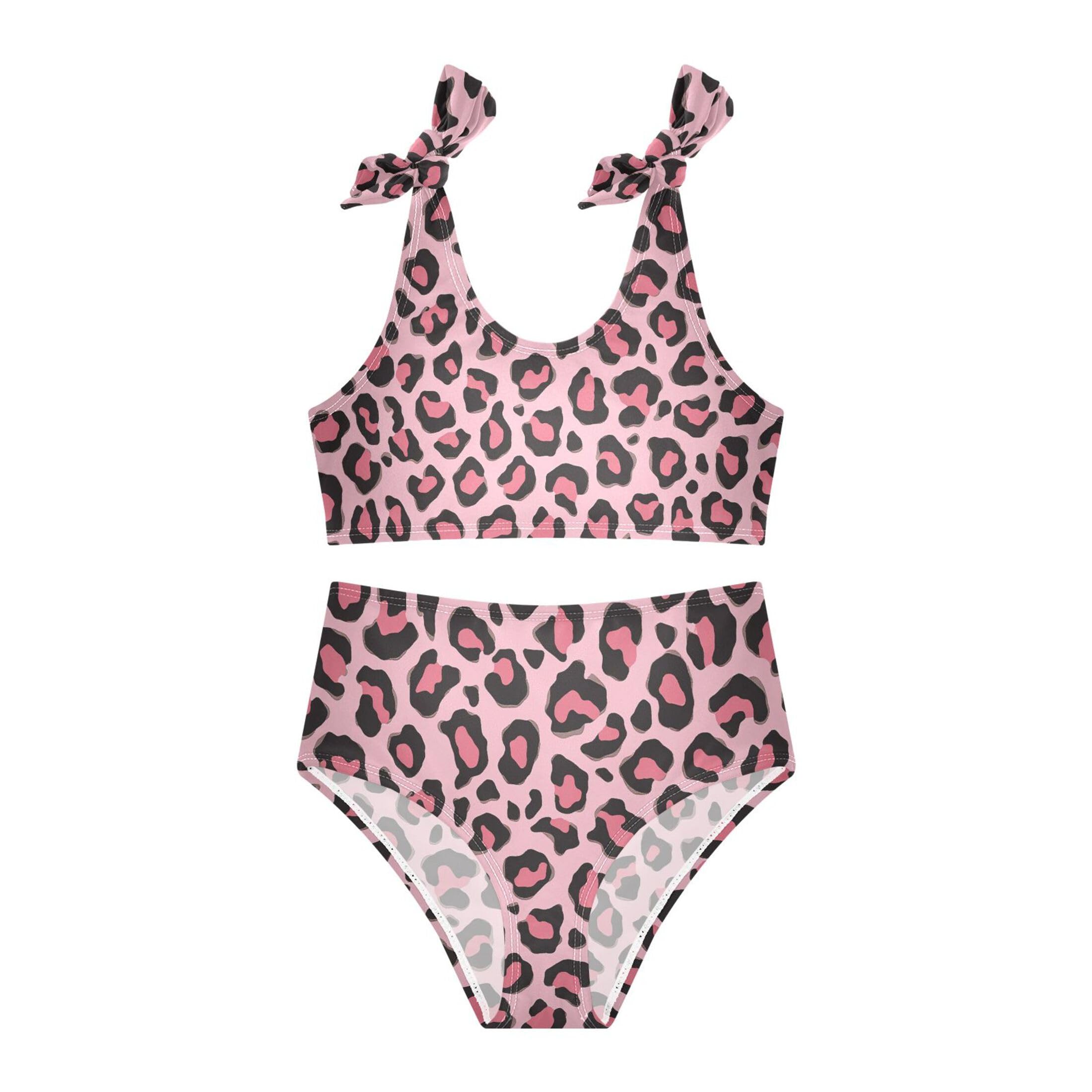 Girls Tankini Swimsuit 2 Piece Pink Unicorn Donuts Summer Beach Bikini Bathing Suit 3T
