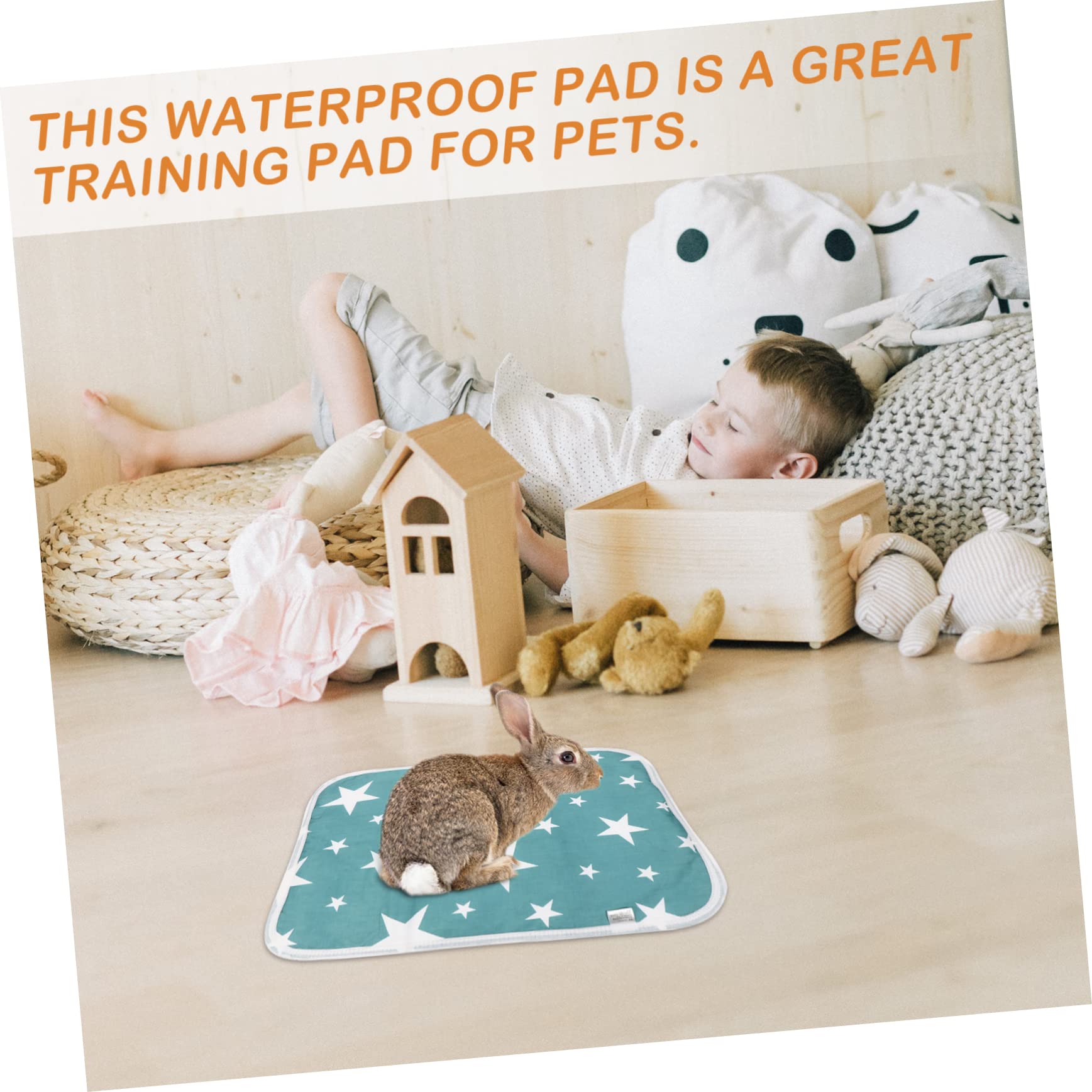 minkissy 6 Pcs pet pee mat dog potty training pads Small Animals Cage Pad Chinchilla Cage Liner rabbit pee pad washable pee pads Pet Cage Liner bedding baby guinea pig Surface cotton