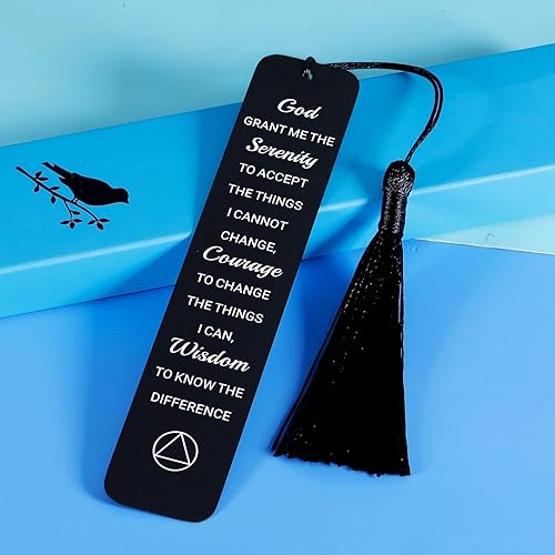 Miniatura 6 de Sobriety Recovery AA Gifts - Marcadores cristianos para mujeres y hombres, marcadores religiosos con versículos bíblicos