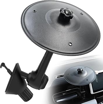 YEZriler Car Cymbal Air Vent, Mini Cymbal for Car, Car Symbol Drum Air Vent for Music Lovers, Mini Car Drum Rhythm Toy for All Vehicles - Black