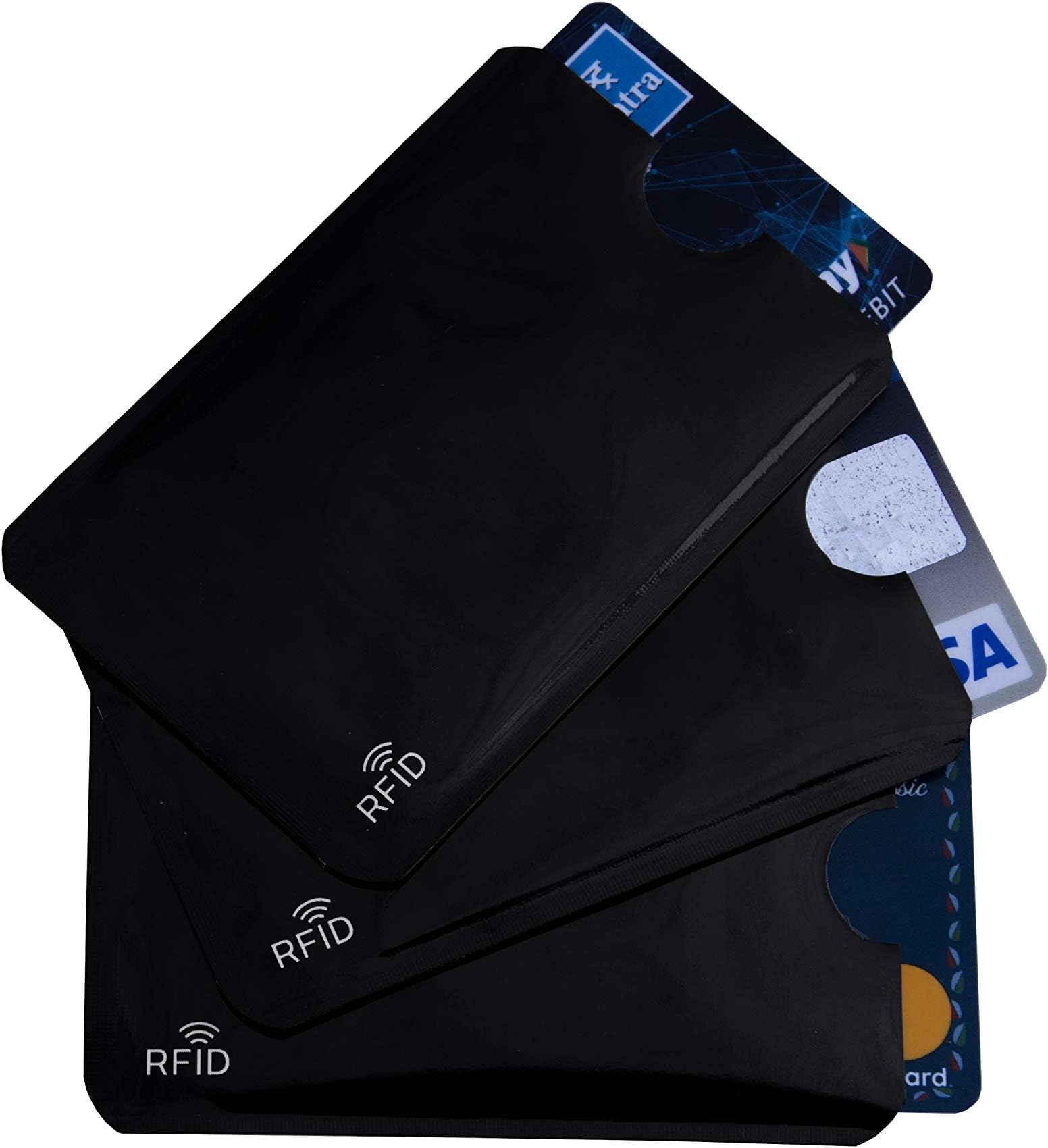 - flying CLOUDS Black Metal Unisex Card Holder