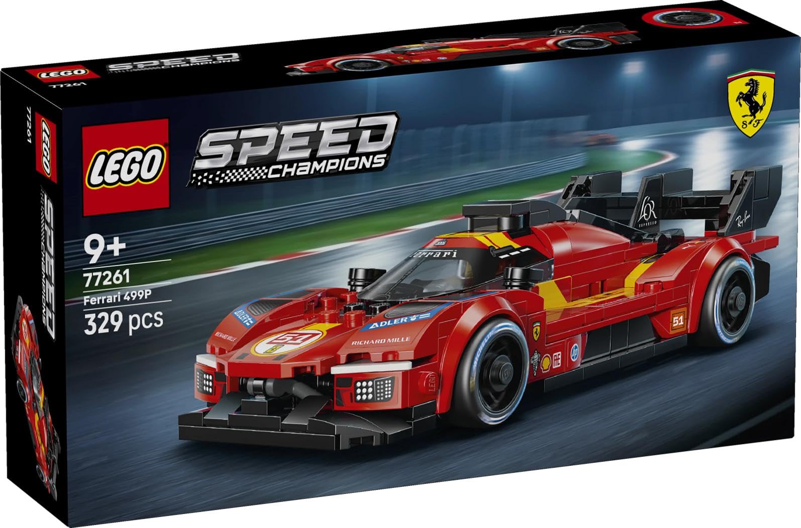 LEGO® Speed Champions Ferrari 499P - Ferrari Merch and Race Car Building Kit - 77261 — Amazon image 9