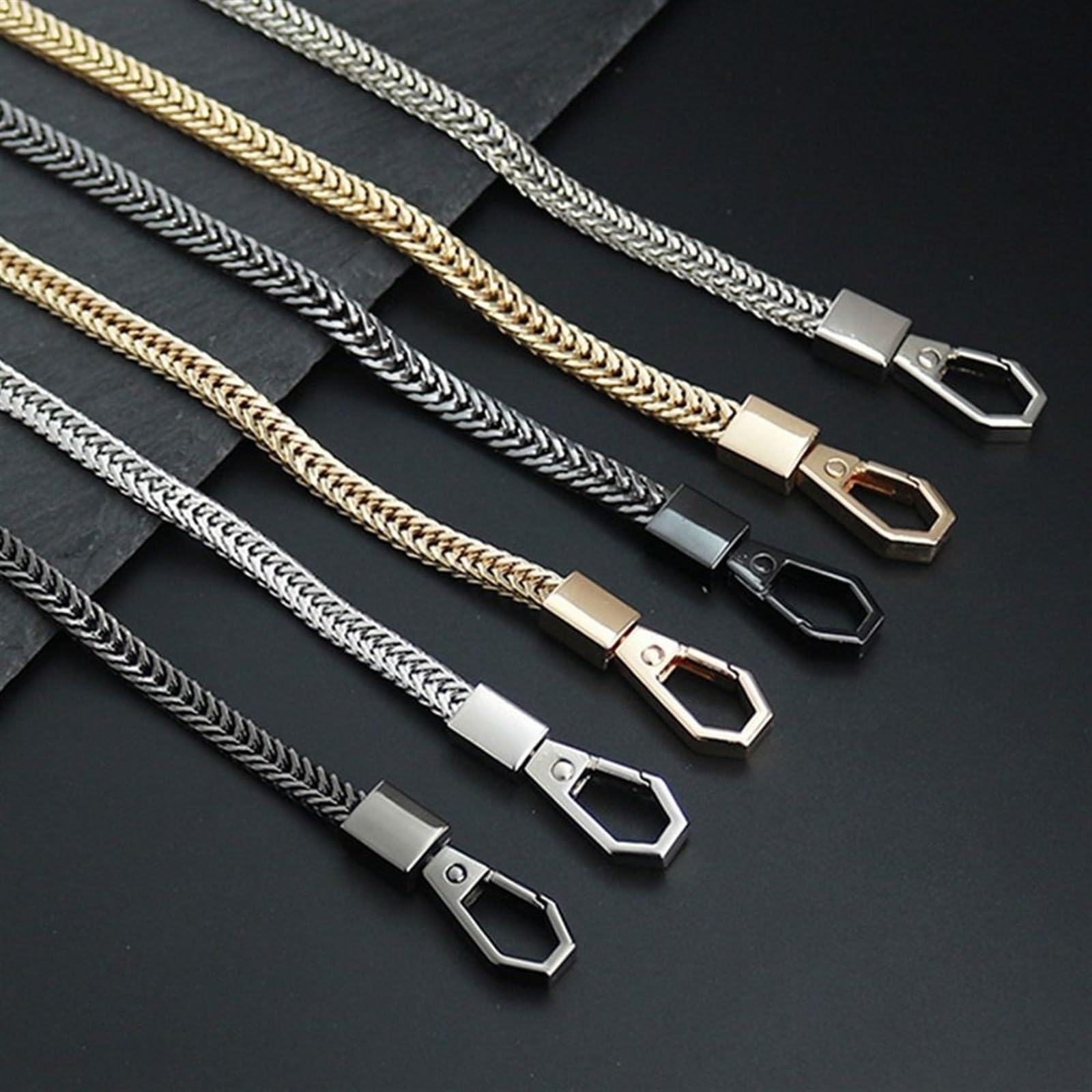 Correa de hombro para bolso 80/90/100/110/120/130/140 Cm Bolso de metal con cadena Bolso de bricolaje con cadena de bolso alternativa Correa for el hombro Bolso pequeño Bolso con asa Bolso cruzado con