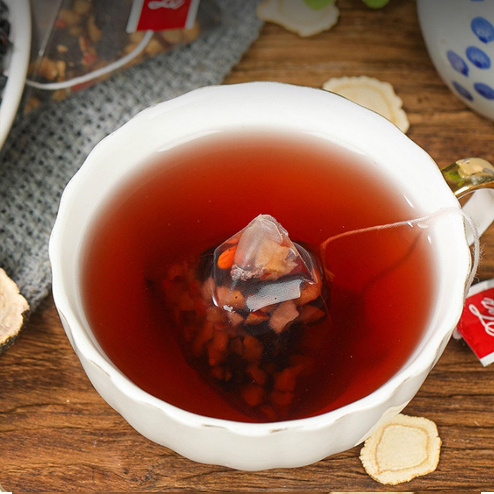 Ginseng Goji Beeren Tee, Nierentee Formel Ginseng Sechs Schätze Tee, Nieren-, Maulbeere Kräutertee (3 bag)