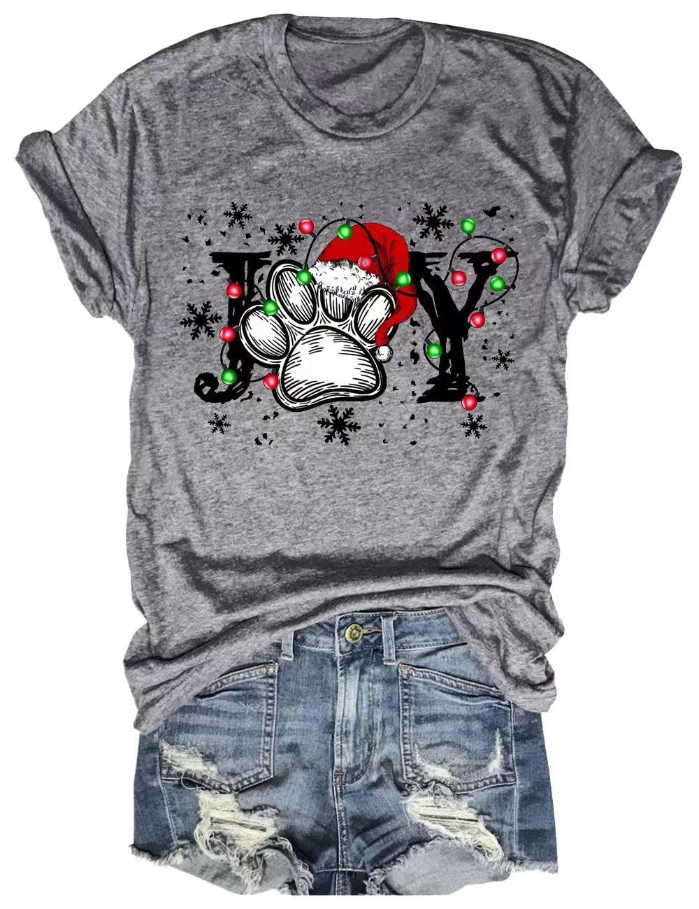 Beopjesk Womens Summer Giraffe Printed T-Shirt Funny Cute Animal Graphic Tees Tops