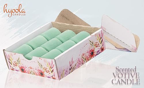 Miniatura 25 de HYOOLA Scented Votive Candles - Vanilla Votive Candles -12 Hour Burn Time - 9 Pack - European Made