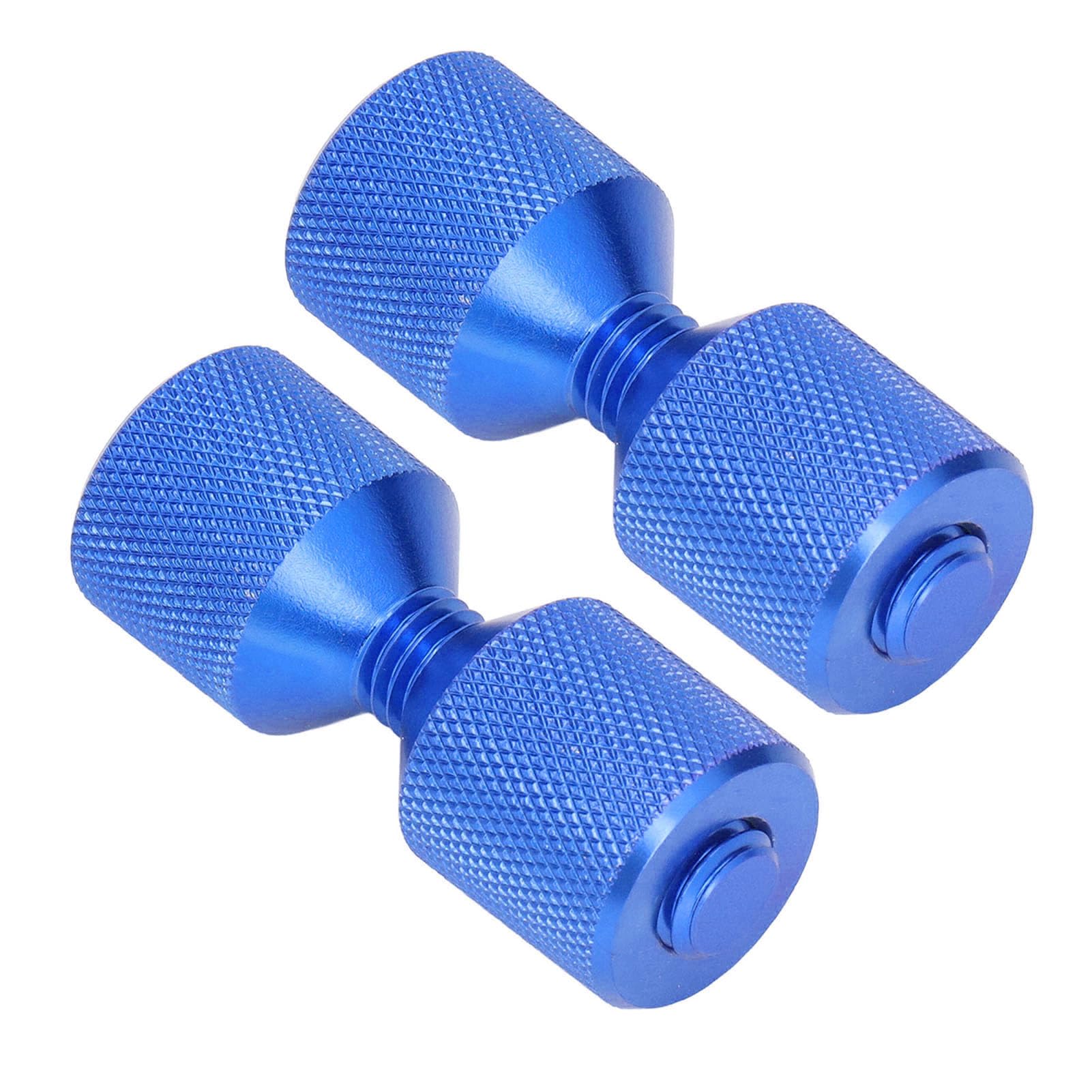 2 Hole Flange Pins, 2pcs Flange Alignment Pin Anodize Aluminium 11/8in Flange Double Hole Pins Set for 0.5 to 14in 150LB Flanges (Blue) - Image 2