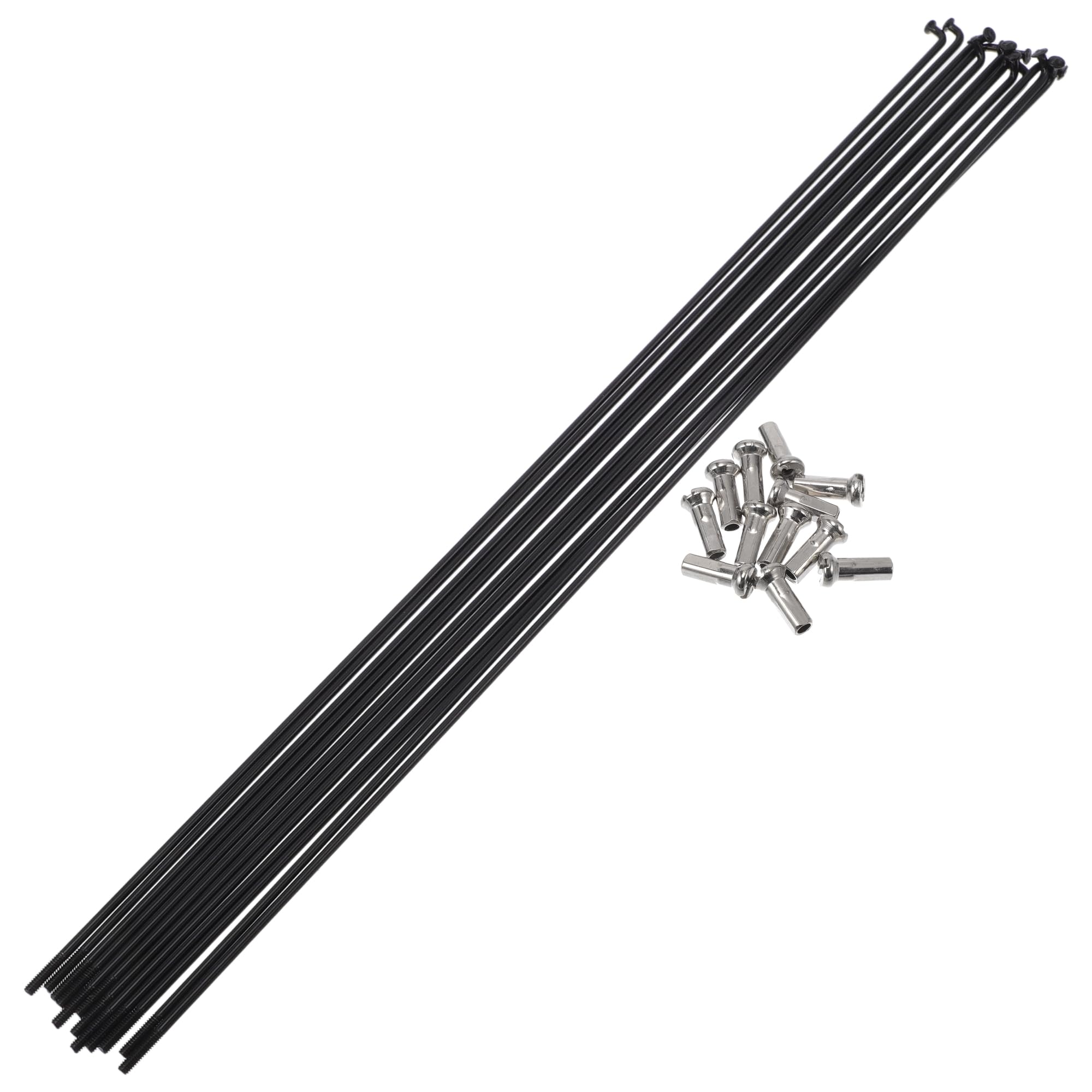 A ABSOPRO 14G 285mm szprychy rowerowe stal nierdzewna 304 czarne 1 zestaw | Szprychy rowerowe