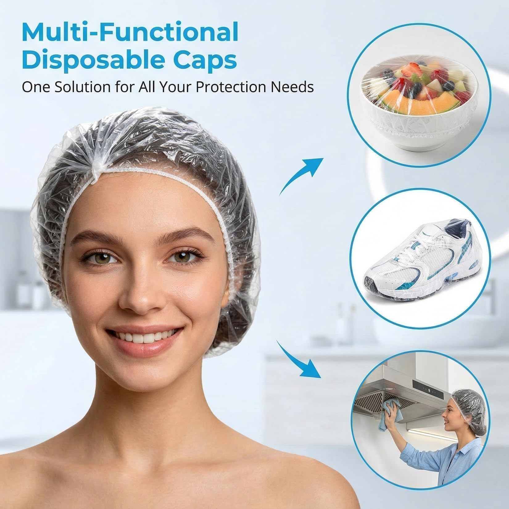 Large Shower Caps - Protect Your Hair! -6