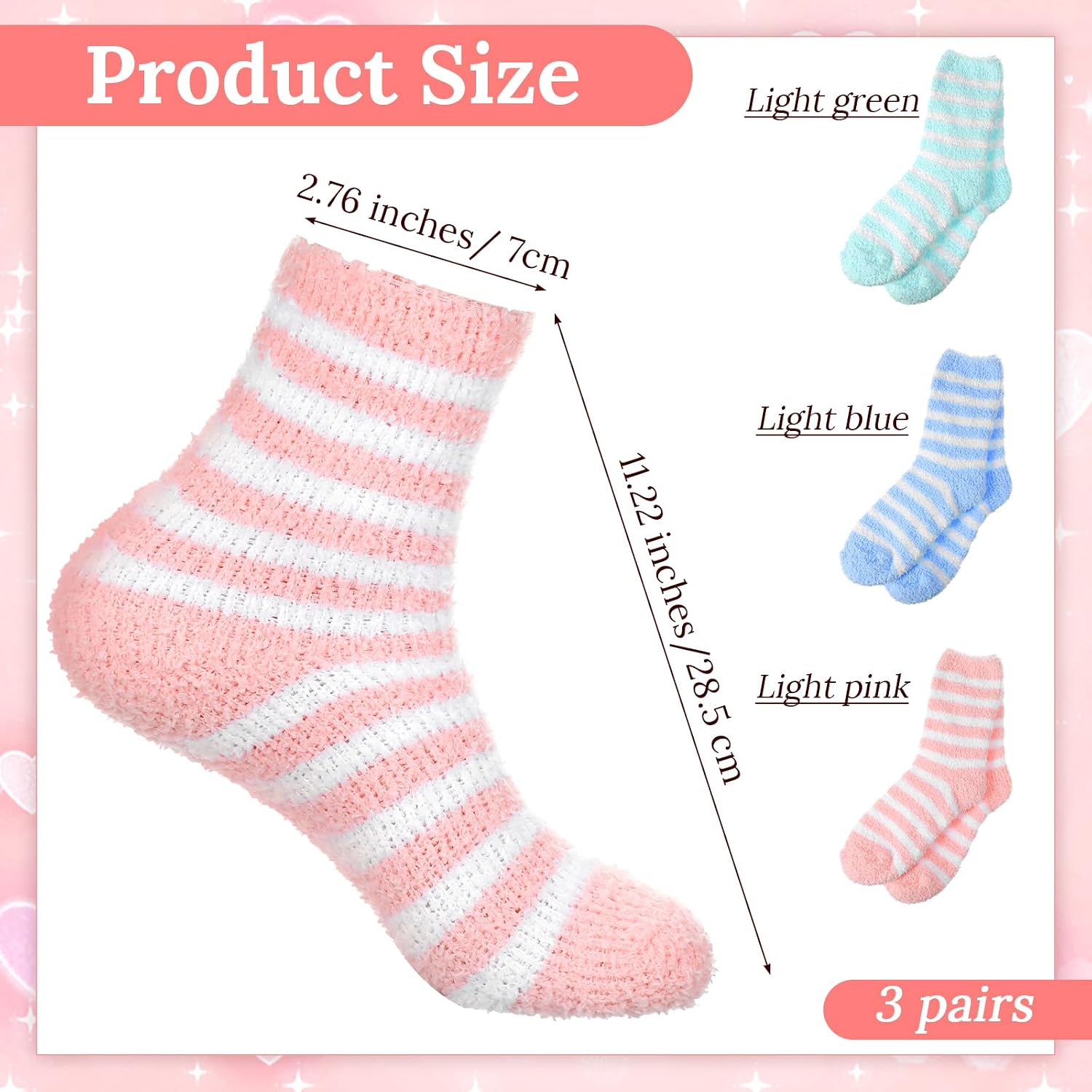 6Pcs Aloe Socks, Lotion Socks, Aloe Infused Fuzzy Moisturizing Socks, Spa Socks for Men and Women, Gel Socks Sleep Socks for Dry Cracked Feet, Fluffy Slipper Cozy Cabin Winter Soft Fleece Warm Comfy