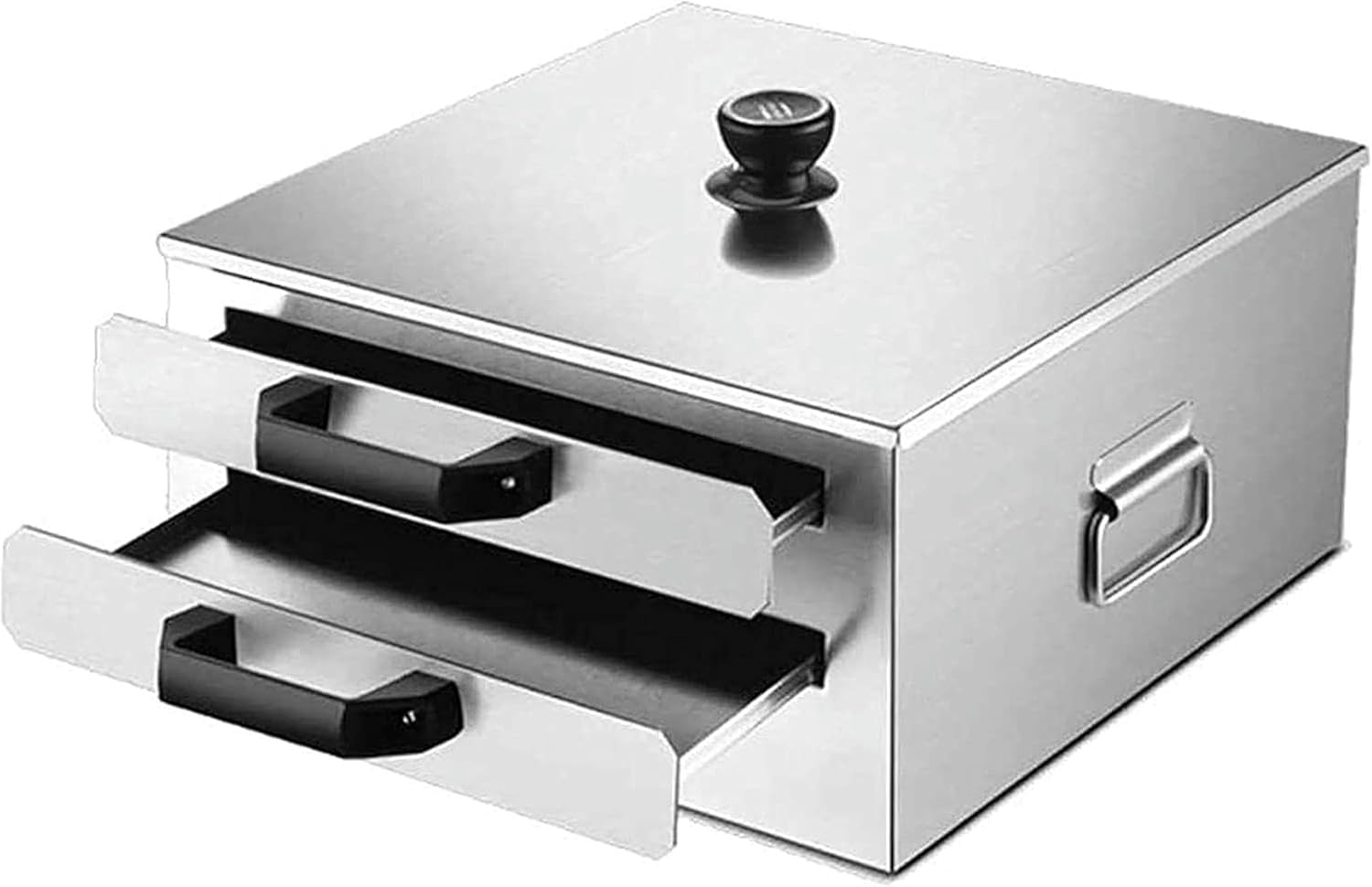 Wzglod 2 Layer Cantonese Rice Noodle Rolls Machine, Stainless Steel Steamed Vermicelli Roll Steamer Chinese Chang Fen Rice Roll Maker Machine