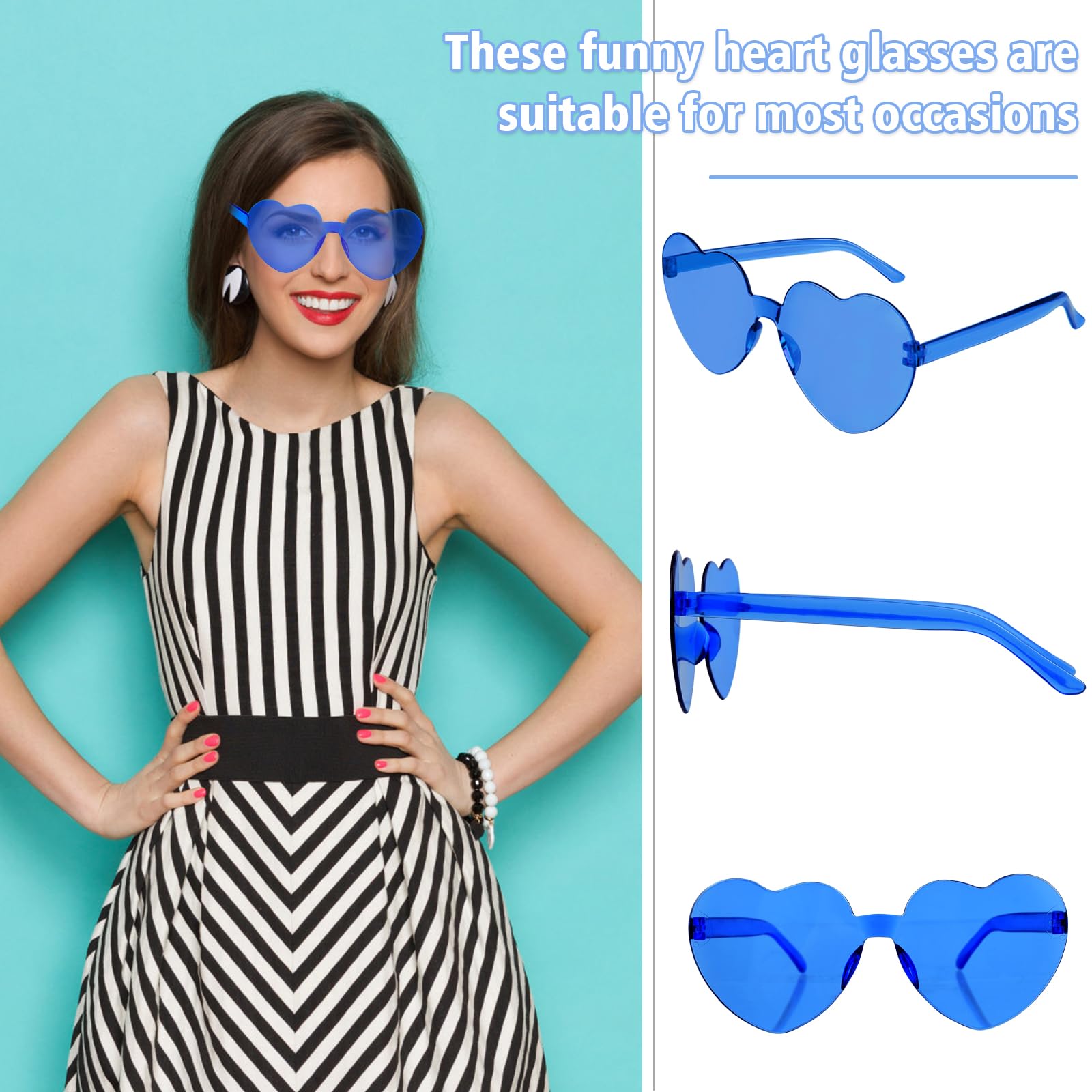 ✨THE AND! SEA BLUE RIMLESS HEART SUN GLASSES *NWT* il_fullxfull.5255624953_el4k.jpg main image 2