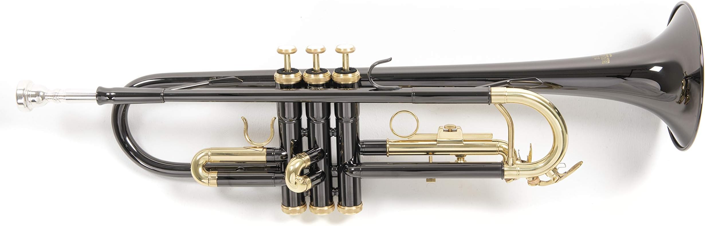 Roy Benson Bb Trumpet MOD.TR-101K anthracite laquered finish, incl. light rectangular case, Yellow,Gold (RB701052)