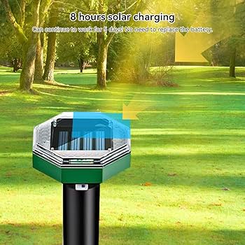 Scaccia Talpe Ultrasuoni Solare, Repellente Per Topi 4 Pezzi, Ultrasuoni Per Topi, Repellente Talpe Ultrasuoni Solare Con Impermeabile, Dissuasori Per Talpe,Anti Talpe,Gopher, Serpenti - Foto 3
