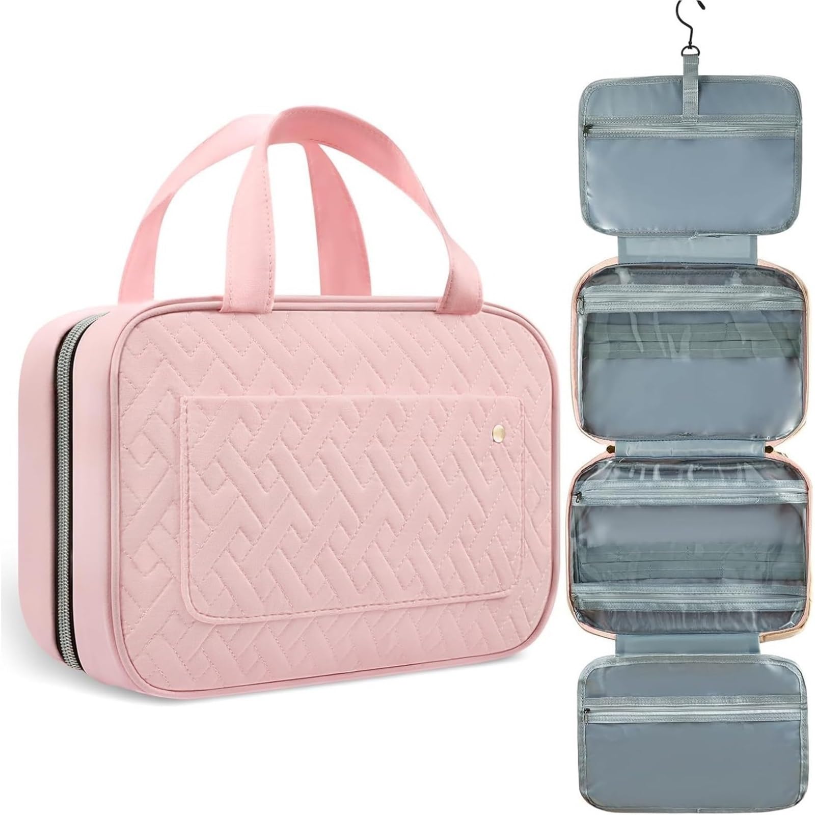 Hänge Kulturbeutel Hängender Kulturbeutel, Reisekosmetiktasche mit großer Kapazität, multifunktionaler Reise-Organizer for Frauen, Reisen, Camping, Outdoor(Color 3)