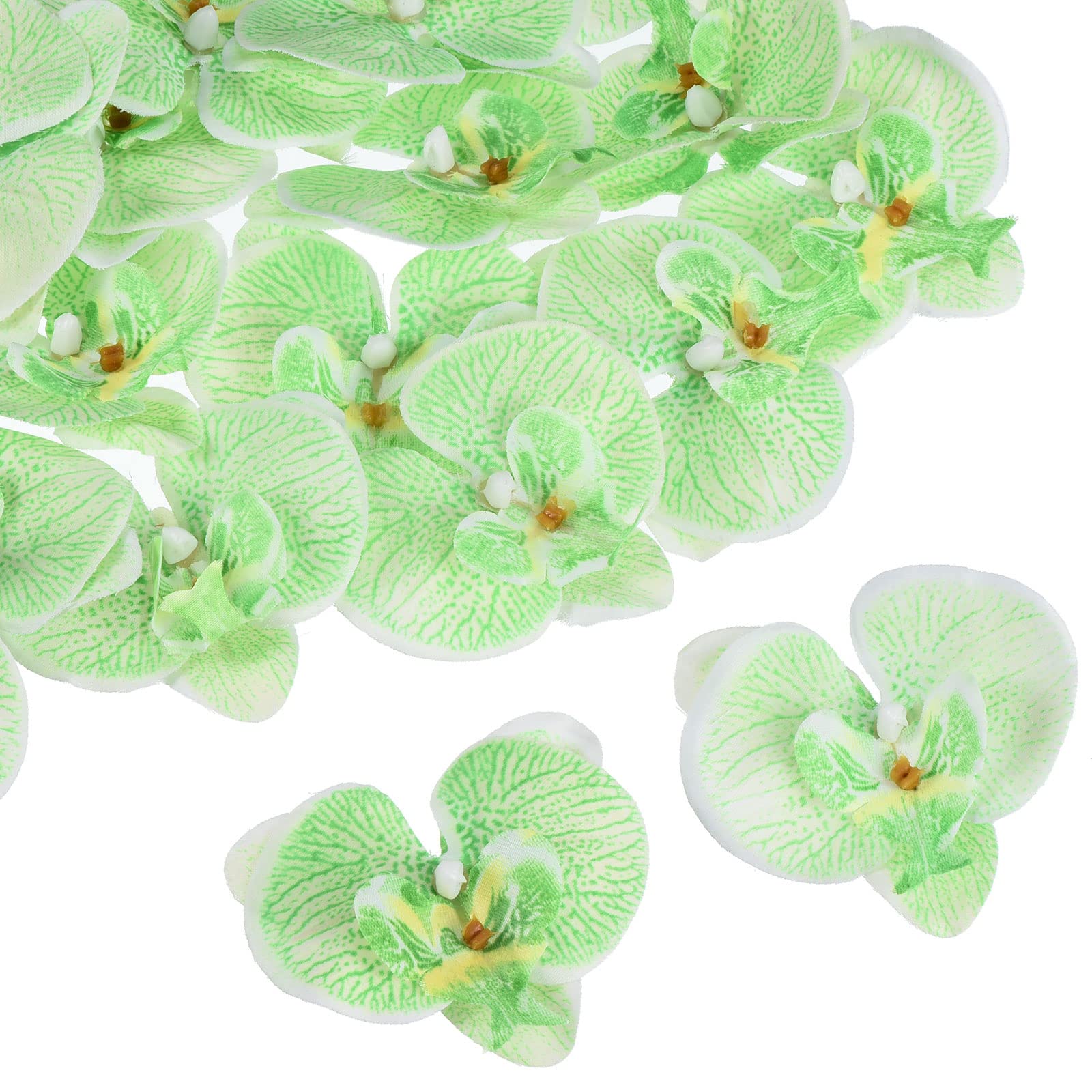 PATIKIL 7cm/2.8" Artificial Orchid Flower Heads