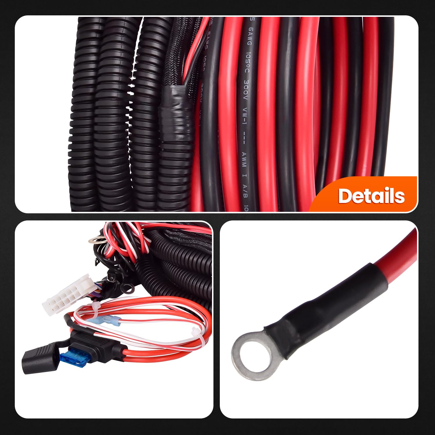 16160300 16160302 Truck Side Plow Control Harness Compatible with XP VXF HD EX MD Plows, Generation 2 Snow Plow Truck Side Control Wiring Harness Connector Repair Kit