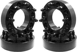Wheel Accessories Parts 4 Pc Wheel Spacer Adapters 8 on 6.50 8x6.50 1.5" Thick 14mm 1.50 14x1.50 Thread Stud 121.3mm Hub Fits 2011+ Ram 2500 3500 Single Rear Wheel | 2012-19 Dually Rear Wheel Vehicles