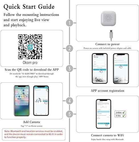 Miniatura 9 de ANYQOO Cámara de ventana de 3 MP 2K, seguridad para interiores y exteriores, cámara WiFi de 2.4 GHz y 5 GHz para seguridad del hogar, visión